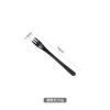 Acero Inoxidable 304 Hogar Concepto Hoja de Sauce Japonés Negro Mate Cuchillo para Carne y Tenedor Cuchara Vajilla para Comida Occidental Tenedor para Pastel