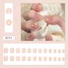 Doce e gentil branco doce menina Nail Art Nail Patch Terminado Advanced Sense Fake Nail Removível Wearable