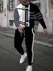 Traje de Sudadera con Cuello Redondo y Pantalón para Hombre Temu Transfronterizo Estampado 3D Moda Hip-Hop al Aire Libre Ropa Deportiva