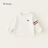 Camiseta de Manga Larga Lisa de Primavera para Niño Bangxuan, Camiseta Interior Infantil Sencilla y Versátil, Ropa Infantil Huzhou Zhili