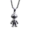 Collar Transfronterizo de Acero de Titanio Personalidad Femenina Colgante de Astronauta de Moda Marca Calle Hip Hop Estilo Frío Cadena para Clavícula Masculino