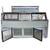 Bai Xue Tipo Destilado Doble Temperatura Refrigerado Superior Congelado Inferior Sin Ventilador Libre de Escarcha Exhibidor de Alimentos Cocidos Platos Estofados Cuellos de Pato