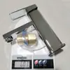 Torneira de Pia para Comércio Exterior Transfronteiriço para Banheiro Doméstico, Lavatório Quente e Frio, Aço Inoxidável Preto Quadrado Furo Único Atacado