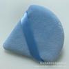 Esponja de pó triangular multicolor em formato de leque de veludo curto para pó seco Esponja de pó triangular de veludo cristal Esponja de pó de mel