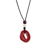 Collar Colgante Oval Irregular Estilo Coreano Ins Cadena para Suéter Estilo Vacaciones Retro Collar de Lujo Ligero con Sensación de Alta Gama