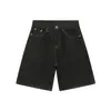 Shorts de Mezclilla Nirben Estilo Retro Americano Mezclilla Cruda para Hombre, Verano Holgados Casuales, Modernos.