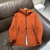 Chamarra con Capucha de Cuello Alto Impermeable a Prueba de Viento Sin Costuras que Absorbe la Humedad y el Sudor para Pareja 13159