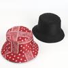 Sombrero de Pescador Reversible de Flor de Anacardo Ins Coreano Estampado de Exportación Estilo Étnico Sombrero de Cubeta para Sol y Protección Solar para Exterior al por Mayor