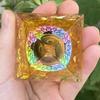 Pirâmide de Bola de Cristal Natural Transfronteiriça Cascalho de Cristal Resina Epóxi Pirâmide de Mesa para Casa Ornamento Feito à Mão