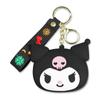 Bolsa de Moedas de Silicone Kuromi Infantil da Amazon Transfronteiriça Bolsa de Chaveiro Fofa de Desenho Animado Estojo para Fone de Ouvido Chaveiro Bolha