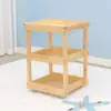 Armário de Mochila para Jardim de Infância, Armário de Brinquedos em Madeira Maciça, Armário de Material Didático Montessori, Armário de Canto, Estante de Armazenamento Infantil, Mesa de Arte Móvel