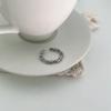 Alta retención de color chapado en oro real estilo frío ins hebilla de personalidad simple joyería anillo abierto grande para hombre para mujer al por mayor