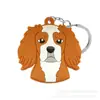 Animal Perro Gato Llavero de PVC Anillo de Llavero Cadena de Llaves Colgante Anillo de Llavero Llave de Coche