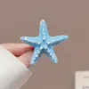 Presilha de cabelo de estrela do mar infantil para meninas, grampo de cabelo estilo de férias, presilha bico de pato doce e fofa, acessório de cabelo de presilha lateral requintado
