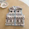 Chaleco de Felpa para Niños Estilo Otoño Invierno 2026 para Hombre Chaqueta de Dibujos Animados para Niños Pequeños Forro de Felpa para Bebé Chaleco Lindo para Niñas Elegante
