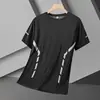 Camiseta Ligera Transpirable de Seda Helada de Manga Corta para Hombre, Versátil de Verano de Secado Rápido para Fitness y Deportes