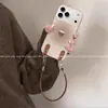 Aplicable a Funda para iPhone 18promax iPhone17 de Apple con Correa Textura Simple Moda Estilo Mujer Coco Mármol