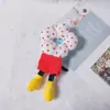 Popular Lindo Mickey Flor Puntos Banda para el Cabello de la Colita Bola de Peluche Linda Cabeza Princesa Diadema Rizada Accesorios para el Cabello