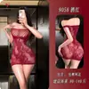 Pensamientos Nocturnos Seducción Nocturna Lencería Caliente Un Hombro Recorte Estampado Body Ajustado Malla Sexy Espalda Hermosa No Extraíble 9058