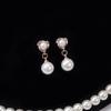 E179 Ventas Directas de Fábrica Yiwu Exquisitos Pendientes de Botón con Perla Incrustada de Pedrería Pendientes Creativos de Molinillo de Viento en Espiral Joyería al por Mayor