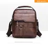 Nuevo bolso de hombro para hombre, bolso cruzado vertical informal de negocios, bolso de mano de cuero suave de PU, maletín de negocios
