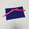 Bolsa de presente para joias de veludo dupla face de alta qualidade, bolsa de presente transfronteiriça para joias estilo envelope com fita de cetim, logotipo personalizado disponível