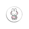 Insignia de Suéter Serie Conejo Orejas Redondas Auriculares Dibujos Animados Patrón Animal Lindo Pin Broche Pin de Accesorio Transfronterizo