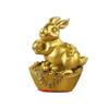 Ornamentos do Zodíaco de Lingote de Latão Este Ano Mascote Artesanato Zodíaco Tigre Cavalo Cachorro Lingote de Tigre de Cobre Galinha Dragão Coelho