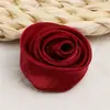 Tecido Lurex Camélia DIY Artesanal Botões de Rosa Acessórios para Vestuário Flores para Sapatos Boutonnières Flores para Presilha de Cabelo Decoração
