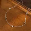 Bajo el Árbol Banyan Plata S925 Lujo de Nicho Chapado en Oro Colgante Ojo de Caballo Collar para Mujer Estilo Francés Elegante Ins Collar para Clavícula