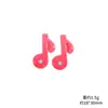 Color degradado elementos musicales notas sílabas accesorios de resina hecho a mano DIY pegamento de crema funda de teléfono hebilla de zapato material