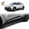 Adequado para Toyota 24 C-Hr Faixas Decorativas Anti-Colisão para Portas Modificadas Chr Tira Decorativa Brilhante para Borda de Porta Patch