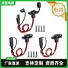 4 Piezas 12 AWG Toma de Corriente Puerto Lateral Compatible con Conector Rápido SAE Panel Solar Resistente a la Intemperie