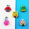 Nuevos Lindo Dibujo Animado Bob Esponja Bebé Resina Accesorios Bricolaje Pegamento Crema Funda de Teléfono Accesorios para Tocados Pasadores de Pelo