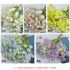 Gipsofila Artificial Fresca e Rústica Flores Artificiais Flores Falsas Flores Secas Buquês Enfeites Decoração de Sala de Estar Flores Adereços de Fotografia Enfeites