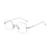 Gafas de Miopía Terminadas 0-400 Grados Estilo Coreano Gafas Sin Montura Aspecto Adelgazante Mismo Estilo que Jennie Gafas Sin Montura con Filtro de Luz Azul