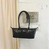 Bolso de hombro tipo tote de asa larga transfronterizo para mujer, nuevo y moderno, con textura, bolso baguette, elegante, versátil, bolso tipo dumpling para debajo del brazo