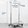 Soporte de Mopa de Pie, Estante Móvil para Mopas, Colgador de Herramientas de Limpieza, Soporte para Escobas, Estante Funcional para Escurrir Agua de Mopas