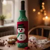 Novo Produto Transfronteiriço Decoração Criativa de Natal Saco de Lã Tricotada para Garrafa de Vinho Capa para Garrafa de Vinho de Natal para Bar e Restaurante