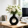 Arranjo de flores de simulação Phalaenopsis vaso de mesa nicho alta qualidade luxo leve sala de estar mesa de centro decoração ornamento