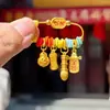 Pensamientos Ilusorios, Naranja, Hazte Rico Inmediatamente, Broche para Mujeres Embarazadas y Bebés, Colección Portátil de Colgantes de Nuevo Estilo Chino, Tejido a Mano