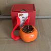 Caqui cerâmica selada jarra de chá pote de chá pote caixa de presente terno decoração de presente mão presente doce jarra