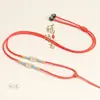 Corda para Pingente de Ágata de Cristal DIY, Corda para Pingente de Nó de Transferência Simétrico Fino Tecido à Mão com Fivela de Segurança de Jade