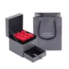Nueva Caja de Regalo Mejorada, Caja de Regalo Ajustable, Caja de Joyería de Rosa, Caja de Colgante de Collar de Alta Gama, Rosa Metálica Día de San Valentín