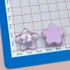 Pinza para el pelo de estrella de cinco puntas con estampado de frutas de colores transparente, banda para el pelo, pinza para el pelo, parche de hebilla de zapato DIY con pegamento de crema, accesorios de resina