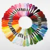 Directo de fábrica 6 hebras de 8 metros hilo de bordar 50 colores 100 colores 150 colores Hilo para bordado a mano y punto de cruz DIY