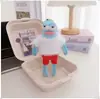 Colgantes de peces geniales, peces flácidos, peces que yacen planos de los residentes de Fondo de Bikini, accesorios para llaveros, chales de Navidad
