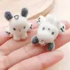 Colgantes Encantos de Animales Gato Perro Oso Conejo Lindos de Resina Flocada Dibujos Animados Accesorios de Materiales para Joyería Hecha a Mano DIY