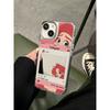 Ins Cartoon Princesa Espejo Manzana 16promax Funda para Teléfono iPhone15 Lindo 13 Espejo de Maquillaje 12 Niñas X