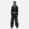 Moda Masculina y Femenina Nuevas Llegadas, Camiseta Trendy de Calle con Estampado de Pedrería Harajuku Ins Punk, Ropa de Diseño de Nicho Gótico